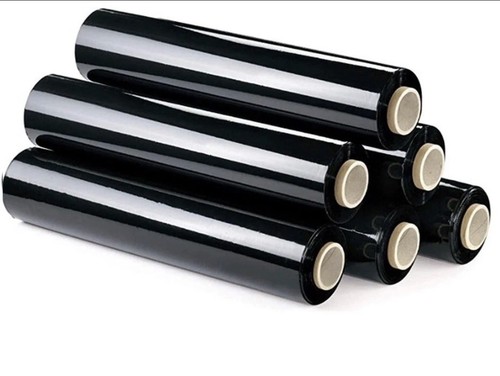 Black pallet wrap - black,