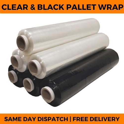 Pallet wrap clear black - pallet,