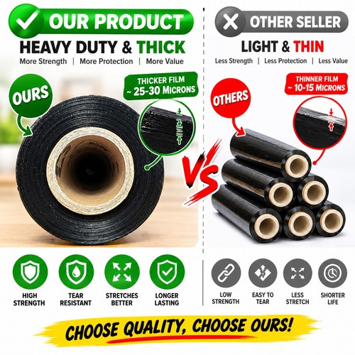 Black strong roll - strong, pallet