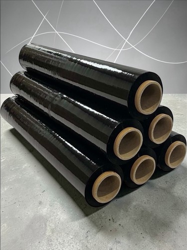 Black pallet wrap stretch - black,